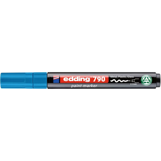 Lakkmarker, 2-3 mm, PCR, EDDING "790", világoskék