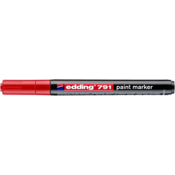 Lakkmarker, 1-2 mm, EDDING "791", piros Lakkmarker, 1-2 mm, EDDING "791", piros
