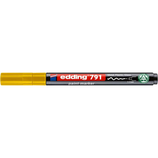 Lakkmarker, 1-2 mm, PCR, EDDING "791 PCR", sárga