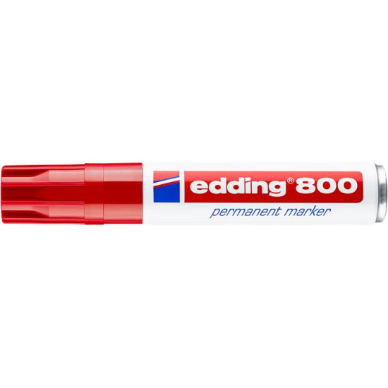 Alkoholos marker, 4-12 mm, vágott, EDDING "800", piros Alkoholos marker, 4-12 mm, vágott, EDDING "800", piros