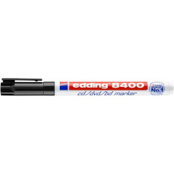 Alkoholos marker, CD/DVD, 0,5-1 mm, EDDING "8400", fekete Alkoholos marker, CD/DVD, 0,5-1 mm, EDDING "8400", fekete