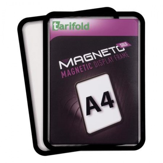 Mágneses keret, A4, TARIFOLD "Magneto Solo", fekete