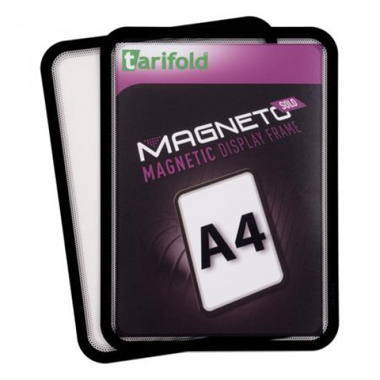 Mágneses keret, A4, TARIFOLD "Magneto Solo", fekete