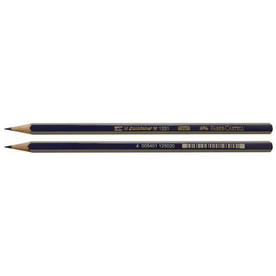 Grafitceruza, 2B, hatszögletű, FABER-CASTELL "Goldfaber"