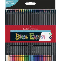 Színes ceruza készlet, háromszögletű, FABER-CASTELL "Black Edition", 24 különböző szín Színes ceruza készlet, háromszögletű, FABER-CASTELL "Black Edition", 24 különböző szín