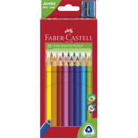 Színes ceruza készlet, háromszögletű, FABER-CASTELL "Jumbo", 20 különböző szín Színes ceruza készlet, háromszögletű, FABER-CASTELL "Jumbo", 20 különböző szín
