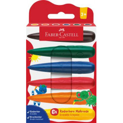Zsírkréta készlet, FABER-CASTELL, 6 különböző szín