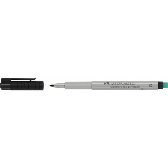 Marker, 1 mm, FABER-CASTELL "Multimark 1526", fekete