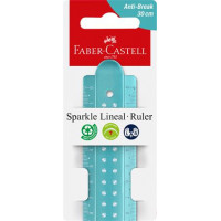 Vonalzó, műanyag, törhetetlen, 30 cm, FABER-CASTELL "Sparkle", vegyes színek Vonalzó, műanyag, törhetetlen, 30 cm, FABER-CASTELL "Sparkle", vegyes színek