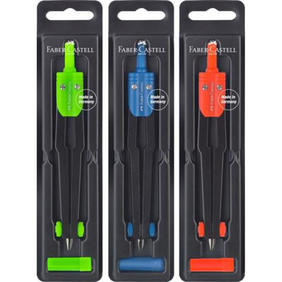 Körző készlet, FABER-CASTELL, vegyes színek Körző készlet, FABER-CASTELL, vegyes színek
