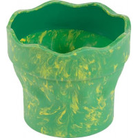 Ecsettál, műanyag, FABER-CASTELL "Click&Go", zöld Ecsettál, műanyag, FABER-CASTELL "Click&Go", zöld