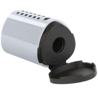 Hegyező, egylyukú, tartályos, FABER-CASTELL, "Grip 2001 mini", ezüst Hegyező, egylyukú, tartályos, FABER-CASTELL, "Grip 2001 mini", ezüst