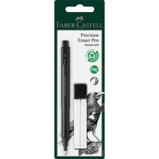 Radírstift, precíziós, 4 db pótbéllel, FABER-CASTELL Radírstift, precíziós, 4 db pótbéllel, FABER-CASTELL