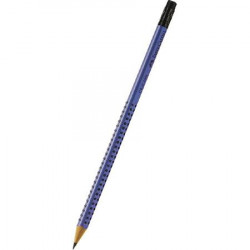 Grafitceruza, B, háromszögletű, radírral, FABER-CASTELL "Grip 2001", kék Grafitceruza, B, háromszögletű, radírral, FABER-CASTELL "Grip 2001", kék
