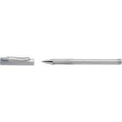 Zseléstoll, 0,6 mm, kupakos, FABER-CASTELL "Beyond Gel Board", ezüst