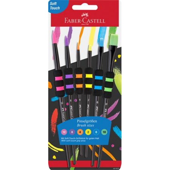 Ecsetkészlet, no. 2-4-6-8-10-12, FABER-CASTELL