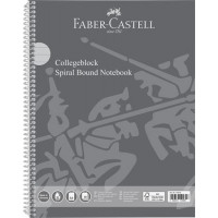 Spirálfüzet, A4, vonalas, 80 lap, perforált, lyukasztott,  FABER-CASTELL Spirálfüzet, A4, vonalas, 80 lap, perforált, lyukasztott,  FABER-CASTELL