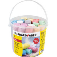 Aszfaltkréta, 20 darabos,  EBERHARD FABER, 6 csillámos szín