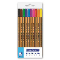 Tűfilc készlet, 0,4 mm, GRANIT "C970", 10 különböző szín Tűfilc készlet, 0,4 mm, GRANIT "C970", 10 különböző szín