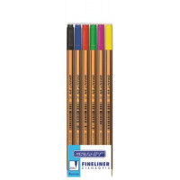 Tűfilc készlet, 0,4 mm, GRANIT "C970", 6 különböző szín Tűfilc készlet, 0,4 mm, GRANIT "C970", 6 különböző szín