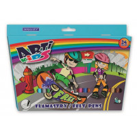 Rostirón készlet, GRANIT "Arti Kids", 24 különböző szín Rostirón készlet, GRANIT "Arti Kids", 24 különböző szín