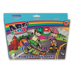 Rostirón készlet, GRANIT "Arti Kids", 24 különböző szín Rostirón készlet, GRANIT "Arti Kids", 24 különböző szín