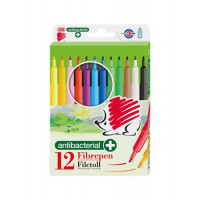 Filctoll készlet, 1 mm, antibakteriális, ICO "Süni 300", 12 különböző szín Filctoll készlet, 1 mm, antibakteriális, ICO "Süni 300", 12 különböző szín