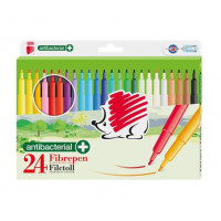 Filctoll készlet, 1 mm, antibakteriális, ICO "Süni 300", 24 különböző szín Filctoll készlet, 1 mm, antibakteriális, ICO "Süni 300", 24 különböző szín