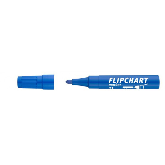 Flipchart marker, 1-3 mm, kúpos, ICO "Artip 11", kék