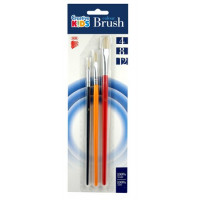 Ecsetkészlet, lapos, no. 4-8-12, fa, ICO Ecsetkészlet, lapos, no. 4-8-12, fa, ICO