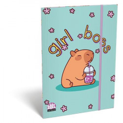Gumis mappa, karton, A5, ICO, "Lizzysuli", Lollipop Capibara