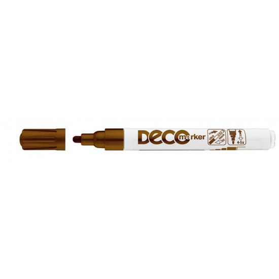 Lakkmarker, 2-4 mm, ICO "Decomarker" barna