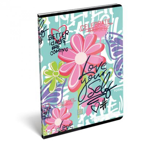 Füzet, tűzött, A4, sima, 32 lap LIZZYSULI, "Cornell Love" Füzet, tűzött, A4, sima, 32 lap LIZZYSULI, "Cornell Love"