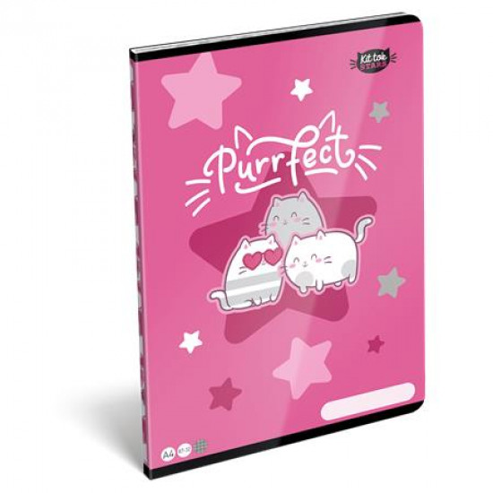 Füzet, tűzött, A4, sima, 32 lap LIZZYSULI, "Kit tok Stars Purrfect" Füzet, tűzött, A4, sima, 32 lap LIZZYSULI, "Kit tok Stars Purrfect"