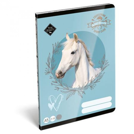 Füzet, tűzött, A5, vonalas, 32 lap, 4-8. osztály, LIZZYSULI, "Wild Beauty, Sport Club", "21-32" Füzet, tűzött, A5, vonalas, 32 lap, 4-8. osztály, LIZZYSULI, "Wild Beauty, Sport Club", "21-32"