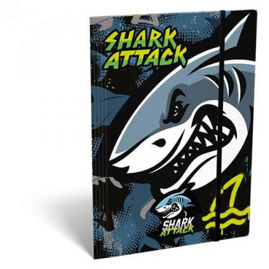 Gumis mappa, karton, A4, LIZZYSULI, "Shark Attack" Gumis mappa, karton, A4, LIZZYSULI, "Shark Attack"