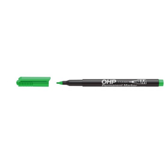 Alkoholos marker, OHP, 1-1,5 mm, M, ICO, zöld