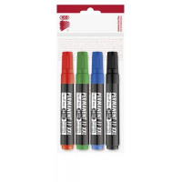 Alkoholos marker készlet, 1-3 mm, kúpos, ICO "Permanent 11 XXL", 4 különböző szín