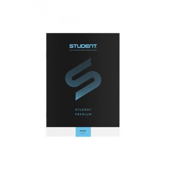 Füzet, tűzött, A4, sima, 32 lap, ICO "Student Premium", fekete
