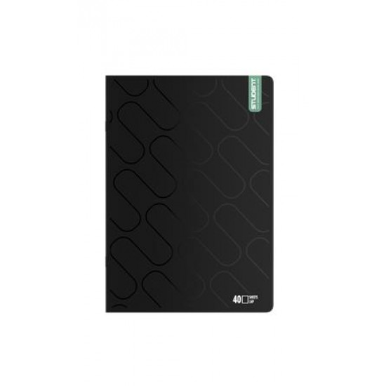 Füzet, tűzött, A4, sima, 40 lap, ICO "Student Premium", vegyes színek