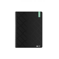 Spirálfüzet, A4, sima, 100 lap, ICO "Student Premium", vegyes színek