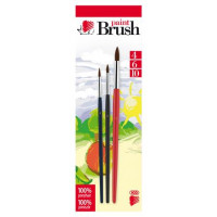 Ecsetkészlet, no. 4-6-10, fa, ICO "Süni", vegyes színek Ecsetkészlet, no. 4-6-10, fa, ICO "Süni", vegyes színek