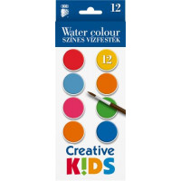Vízfesték, 12 darabos, 28 mm, ICO "Creative Kids" Vízfesték, 12 darabos, 28 mm, ICO "Creative Kids"
