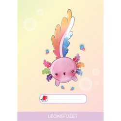 Füzet, tűzött, A5, lecke, 32 lap, ICO "Süni", axolotl