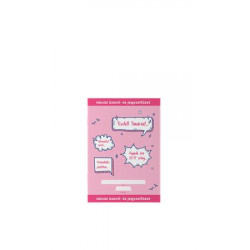 Füzet, tűzött, A5, üzenő, 32 lap, ICO, rózsaszín