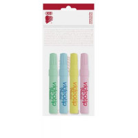 Szövegkiemelő készlet, 1-4 mm, ICO "Videotip", 4 különböző pasztell szín Szövegkiemelő készlet, 1-4 mm, ICO "Videotip", 4 különböző pasztell szín