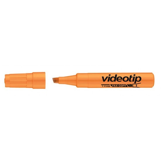 Szövegkiemelő, 1-4 mm, ICO "Videotip", narancssárga