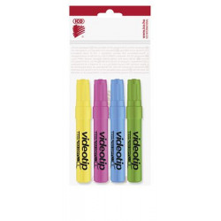 Szövegkiemelő készlet, 1-4 mm, ICO "Videotip", 4 különböző szín