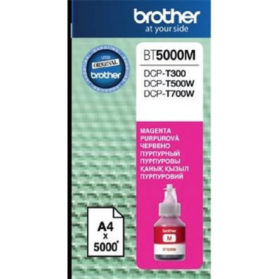 BT5000M Tinta DCP T-300, 500W, 700W nyomtatókhoz, BROTHER, magenta, 5k