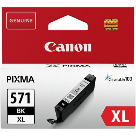 CLI-571XL Tintapatron Pixma MG 5700 Series/6800 Series/7700 Series nyomtatókhoz, CANON, fekete, 11 ml